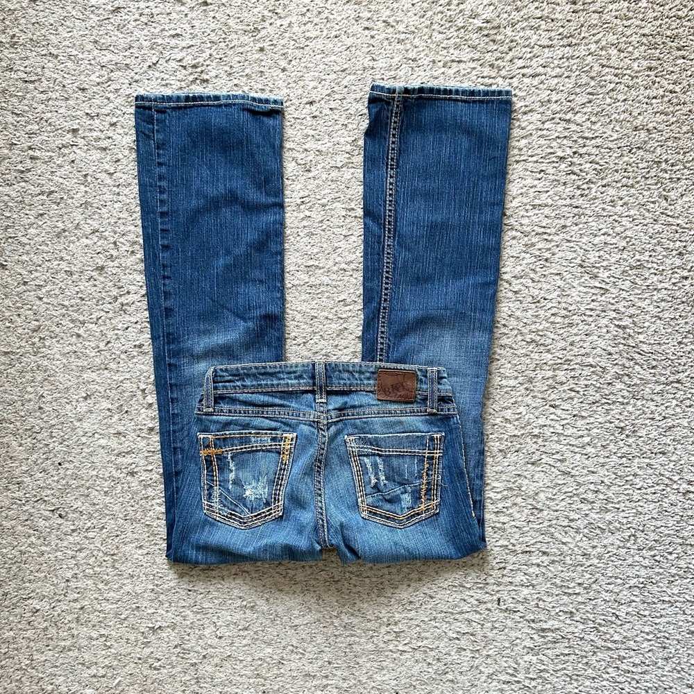 Buckle BKE Stella Bootcut Jeans Womens 25x30 Denim ultra stretch Low Rise